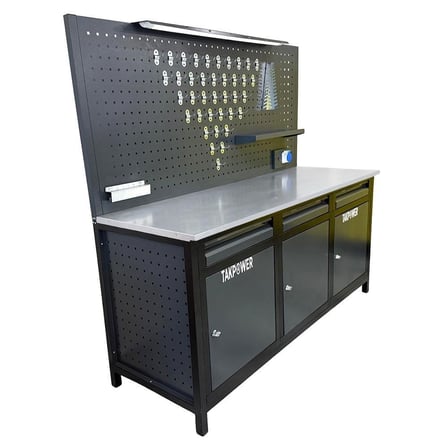 TAKPOWER TTR4414 2 Metre Takım Tezgahı 3 Çekmece 3 Dolaplı