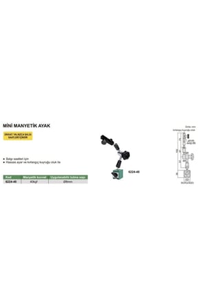 Insize 6224-40 Manyetik Ayak (Mini Model)