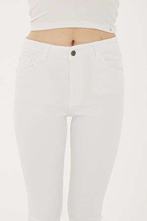 Denim Pantolon Beyaz / White