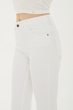 Denim Pantolon Beyaz / White