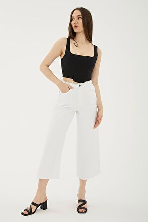 Culotte Pantolon Beyaz / White