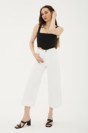 Culotte Pantolon Beyaz / White