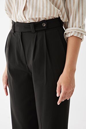 Geniş Paça Pantolon Siyah