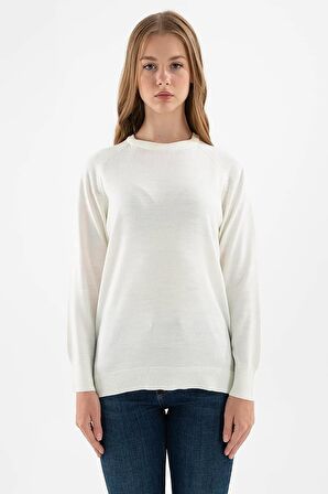 Bisiklet Yaka Tunik Ekru