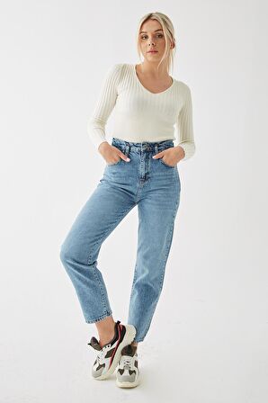 Denim Pantolon Mavi