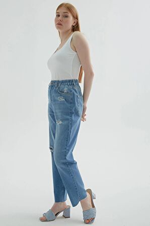 Denim Pantolon Mavi