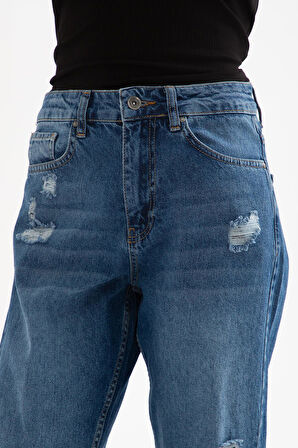 Denim Pantolon Mavi