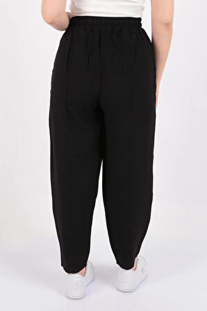 Beli Lastikli Pantolon Siyah