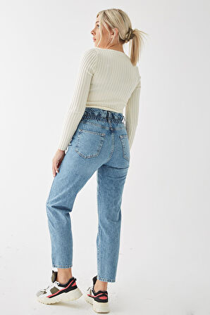 Denim Pantolon Mavi