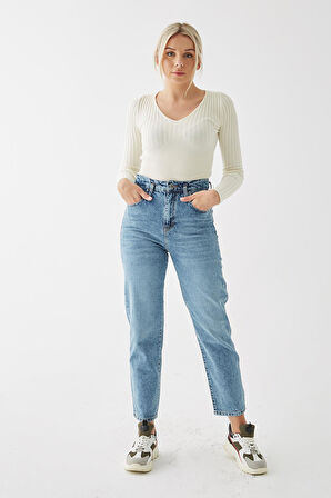Denim Pantolon Mavi