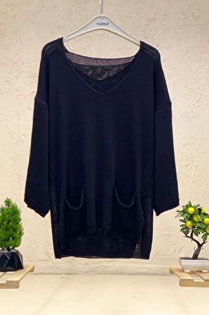 V Yaka Celpli Oversize Merserize Bluz