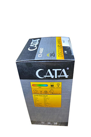 Cata CT-4067 2W Disko Led Ampul Çok Renkli(RGB)