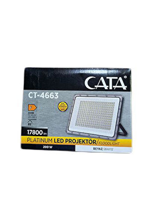 Cata CT-4663 200W 6400K Beyaz Slim Led Projektör