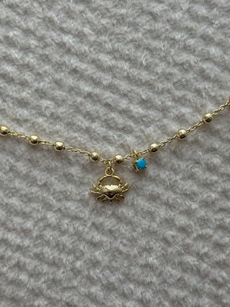 Yengeç Charmlı Gold Halhal