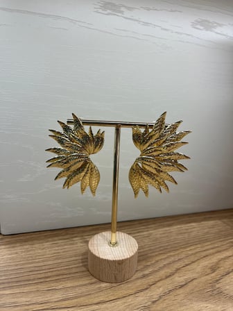 Gold Yaprak Küpe