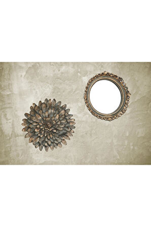 Dekoratif Hediyelik Yuvarlak Dantel Ayna