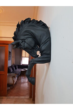 Dekoratif Duvar At Kafası Aplik (48CMX28CM)