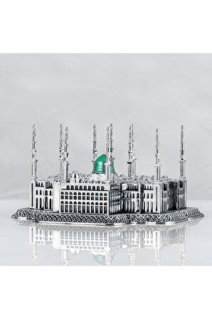 Mescidi Nebevi (cami) - Gümüş Renk - Ebat : 25 X 14 Cm. Bıbloyc104