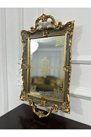 Dekoratif el boyaması  şık tasarım tepsi , çay tepsisi kahve tepsi çikolata tepsisi söz nişan tepsi