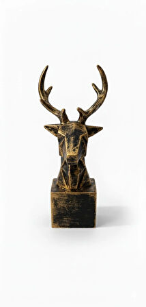 Boynuzlu Geyik Biblo – Yılbaşı Dekoratif Hediyeler