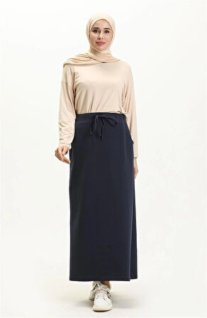 Beli Bağlamalı Cepli Spor Etek - 00152-1.015 - Lacivert