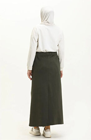 Beli Bağlamalı Cepli Spor Etek - 00152-1.005 - Haki