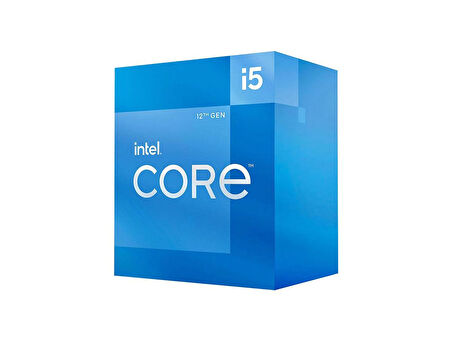 INTEL Alder Lake i5 12400F  VGA'sız, Fanlı 6 Cores 2,50/4.40Ghz 18MB LGA1700 Box