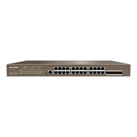 IP-COM G5328P-24-410W 24GE PoE Port ( 370W), 4xSFP L3 Cloud Yönetilebilir Switch