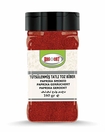 Tütsülenmiş Tatlı Kırmızı Toz Biber Küçük Pet 160 Gr.