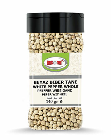 Beyaz Biber Tane Küçük Pet 140 Gr.