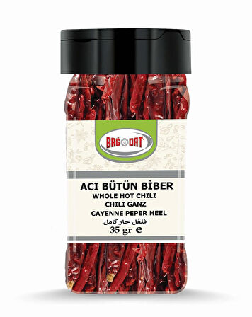 Bütün Acı  Biber Küçük Pet 35 Gr.