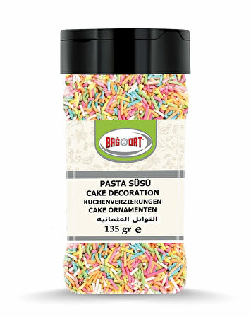 Pasta Süsü Küçük Pet 135 Gr.