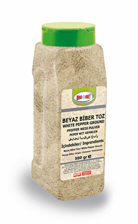 Beyaz Biber Toz Büyük Pet 580 Gr.
