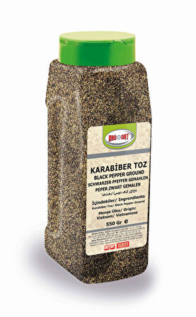 Karabiber Toz Büyük Pet 550 Gr.