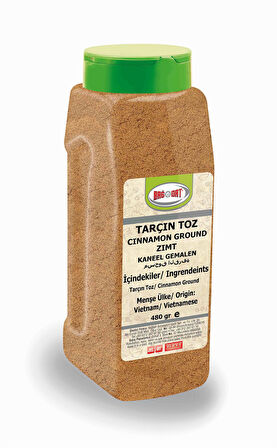 Tarçın Toz Büyük Pet 480 Gr. 