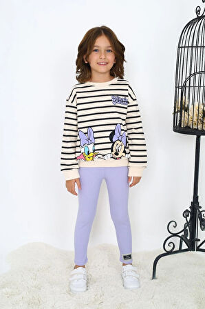 Minnie Mouse Detaylı Taytlı Takım 