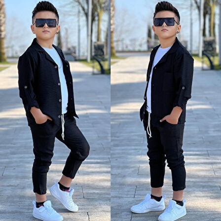 Gömlekli Tarz 3 Parça Takım 