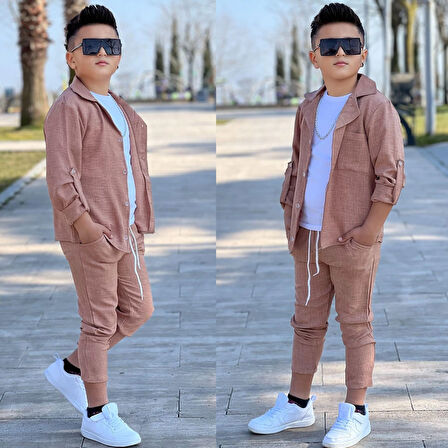 Gömlekli Tarz 3 Parça Takım 