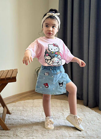 Kuromi ve Hello Şort Etekli Takım