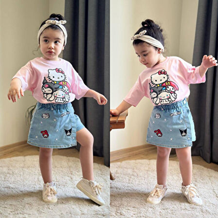Kuromi ve Hello Şort Etekli Takım