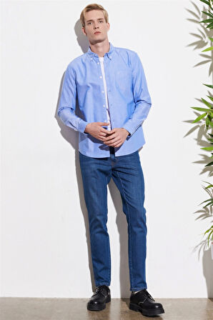 Uzun Kollu Gömlek Green Mist