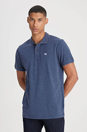 Polo Yaka Tshirt İndigo