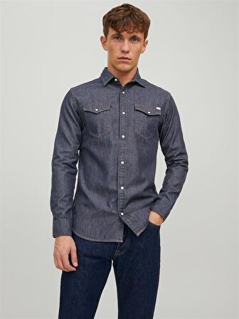 JJESHERIDAN SHIRT L/S NOOS Black