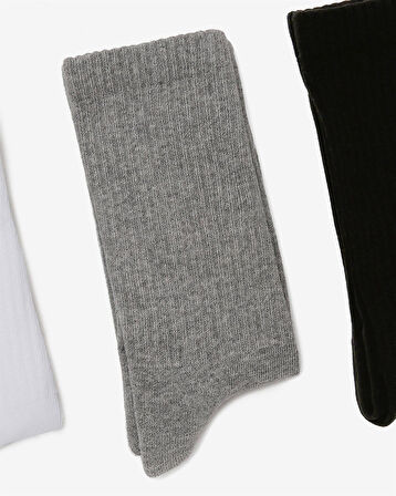 Skechers U Crew Cut Padded 3 Pack Sock Multi
