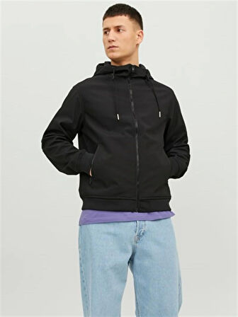 JJEBASIC SOFTSHELL HOOD NOOS Black