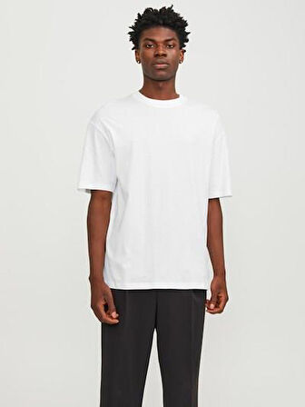 JJEBRADLEY TEE SS O-NECK NOOS White