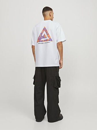 JCOTRIANGLE TEE SS CREW NECK SN White