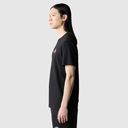 M S/S NEVER STOP EXPLORING TEE Black
