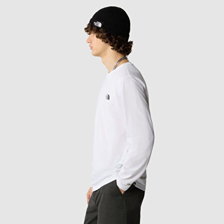 M L/S SIMPLE DOME TEE White