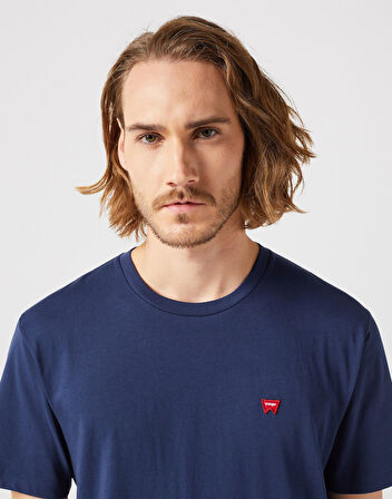 Bisiklet Yaka T-shirt Navy